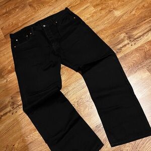 Levis Men's Black 501 Jeans